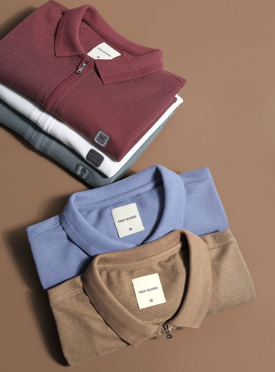 INTERLOCK STRUCTURED KNIT ZIPPER