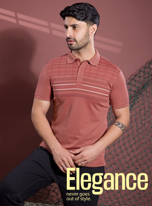 CRIMSON TANN GRAPHIC POLO