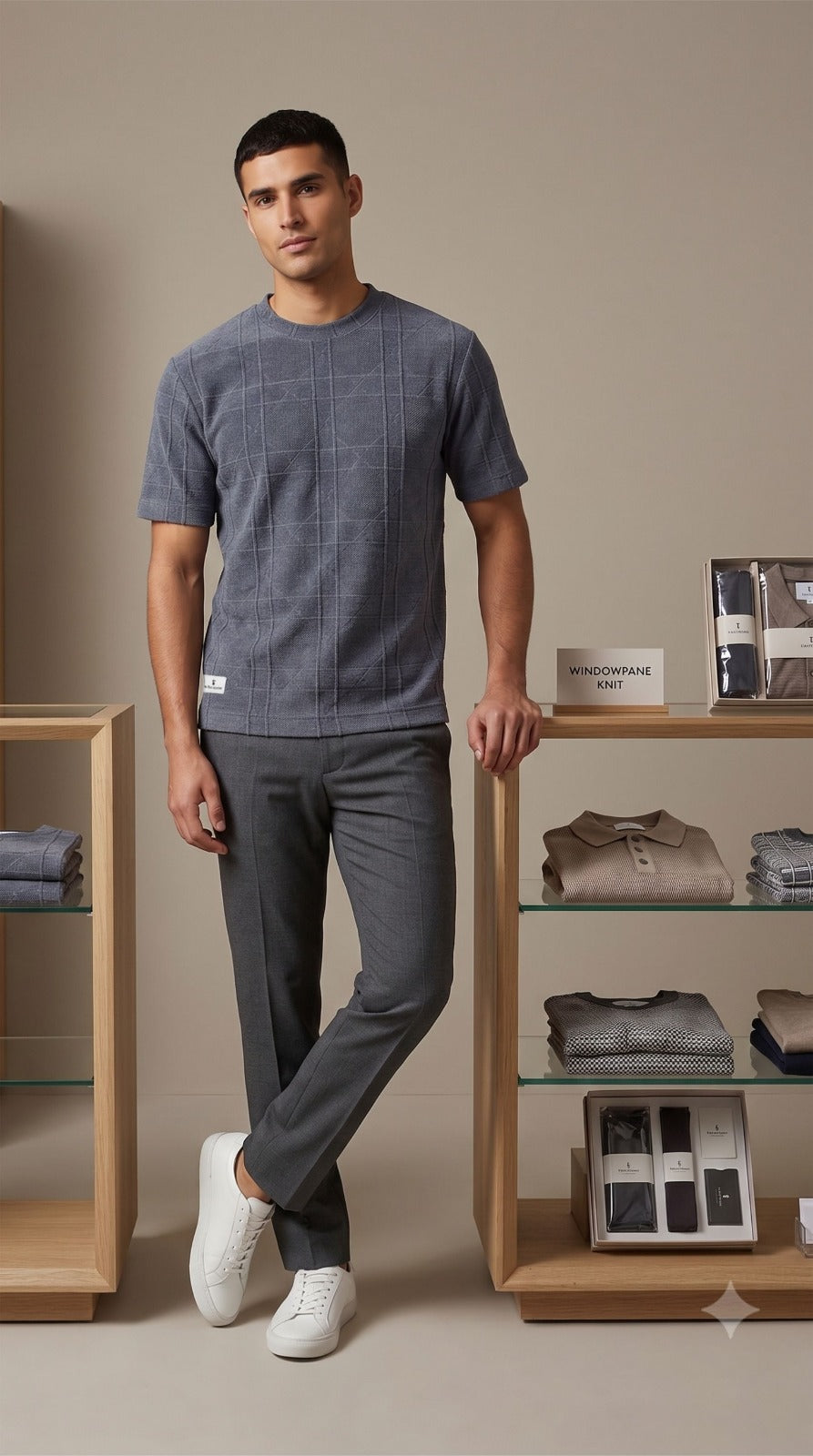 GREY CHENILLE OVERSIZED TEES