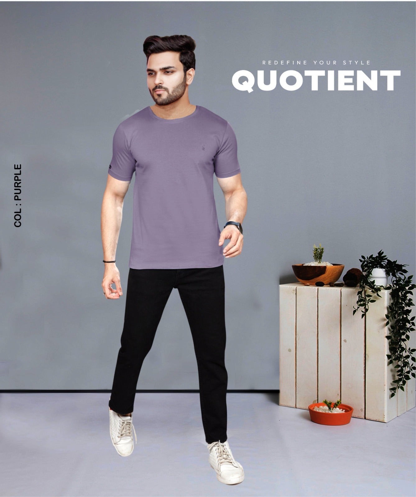 PURPLE 100% COTTON BASIC SOLID
