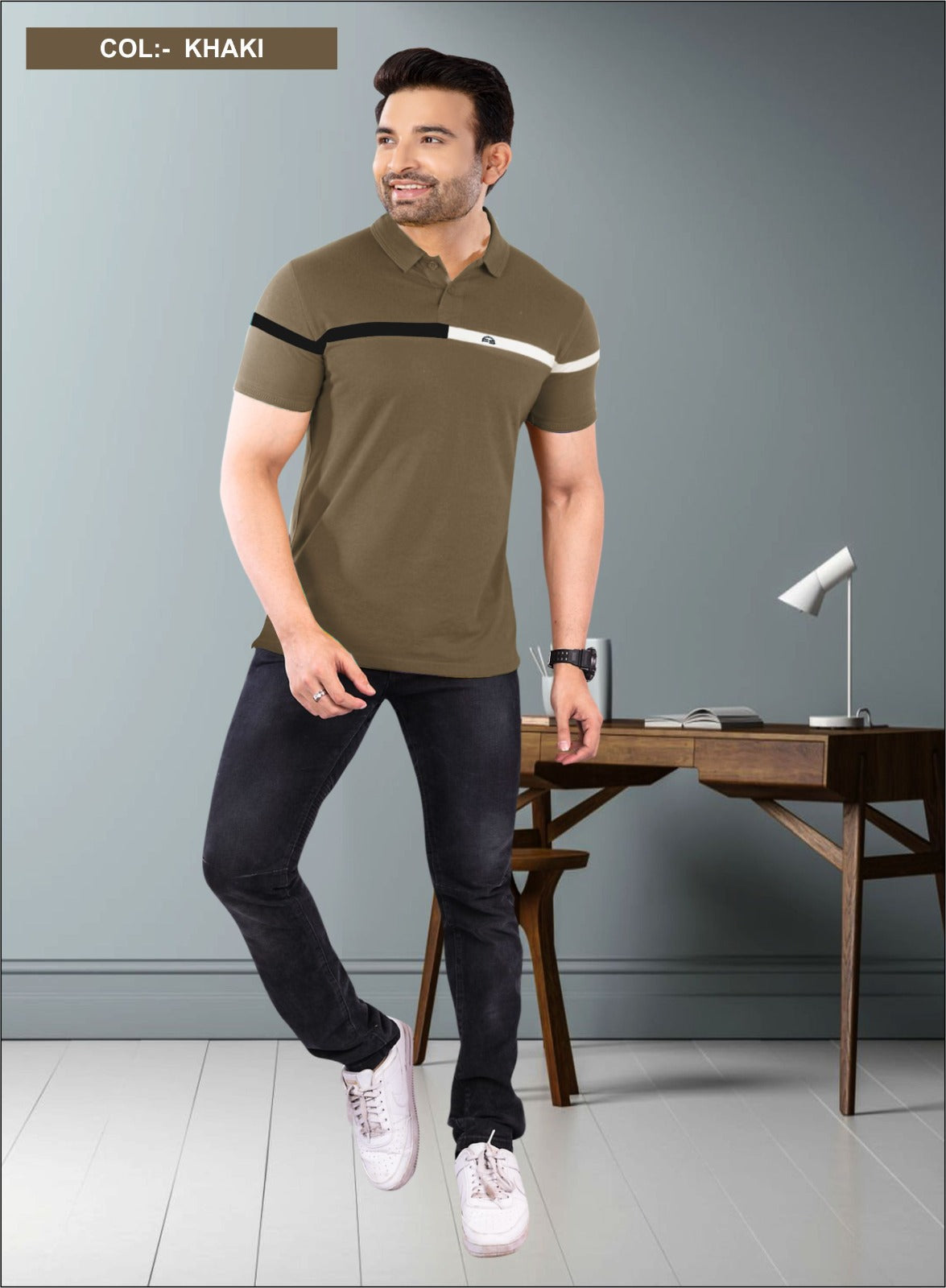 KHAKI MATTY CUT AND SEW S.NO 30
