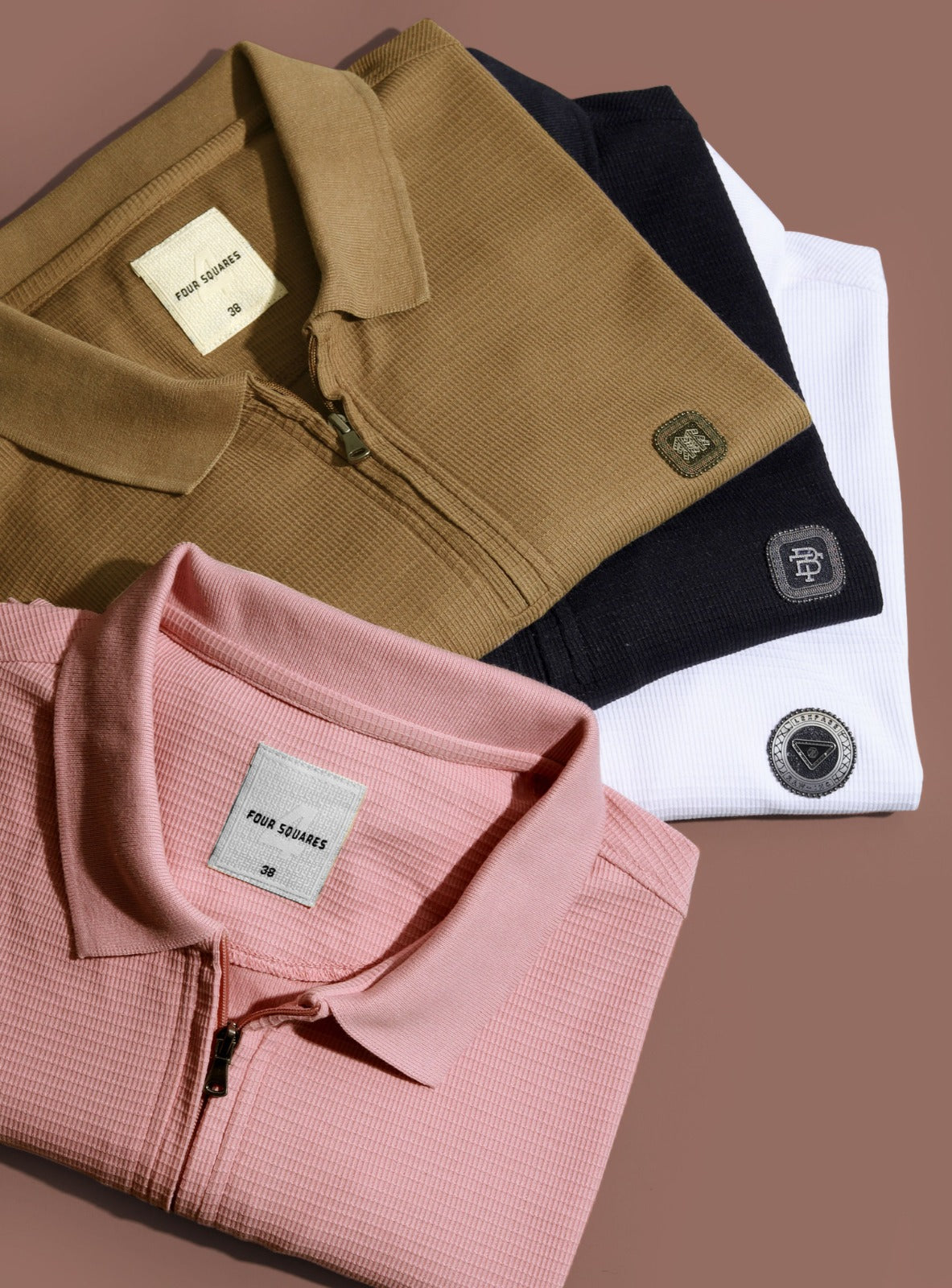 STRUCTURED POLO WITH ZIP