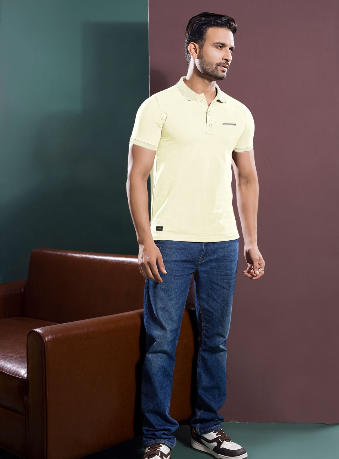 OFF WHITE LYCRA SIGNATURE POLO