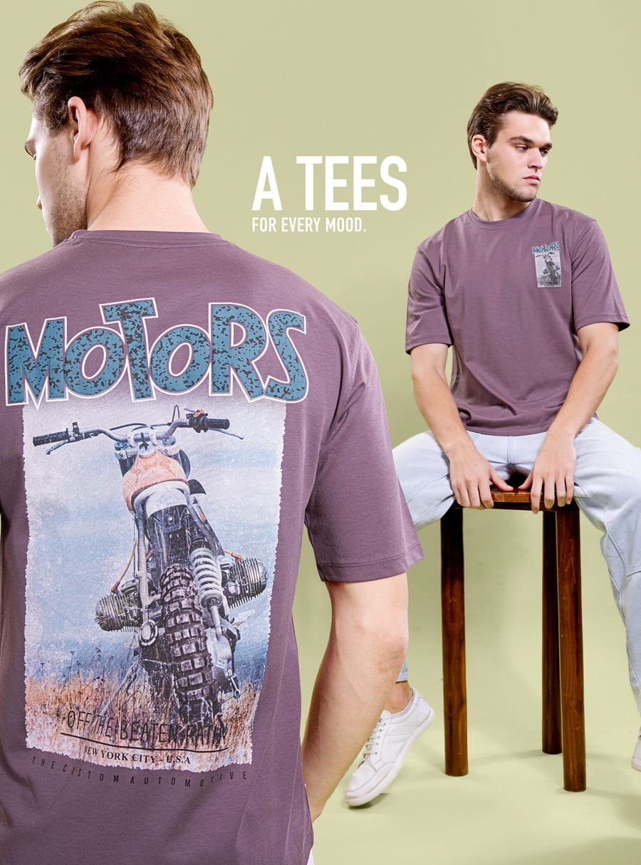 PURPLE OVERSIZED TEES