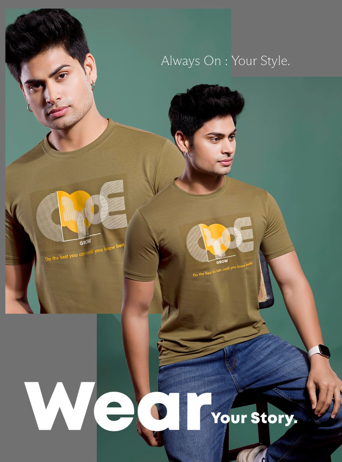 CADBUARY TENCIL GRAPHIC PRINT WITH EXTRA EDGE
