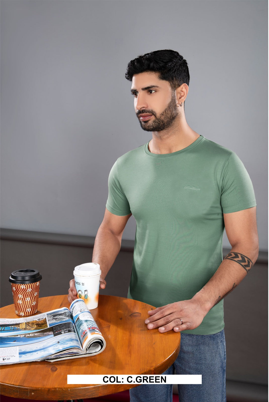 C.GREEN 100% COTTON BASIC SOLID