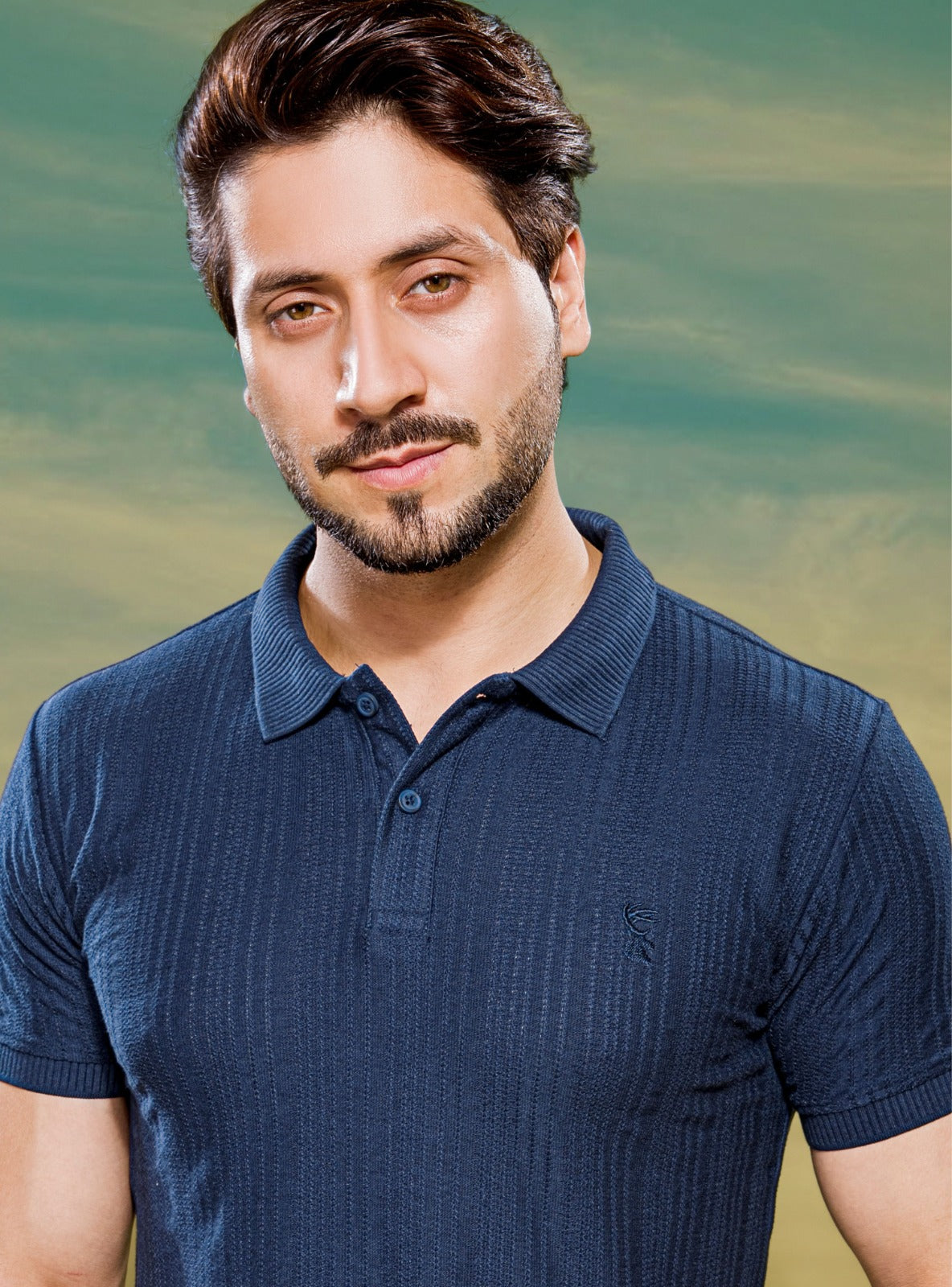 INTERLOCK DOT STRUCTURED KNIT POLO
