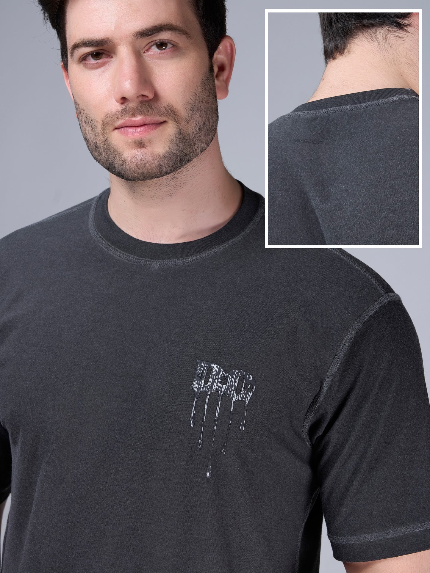 GREY REVERSABLE OVERSIZED TEES