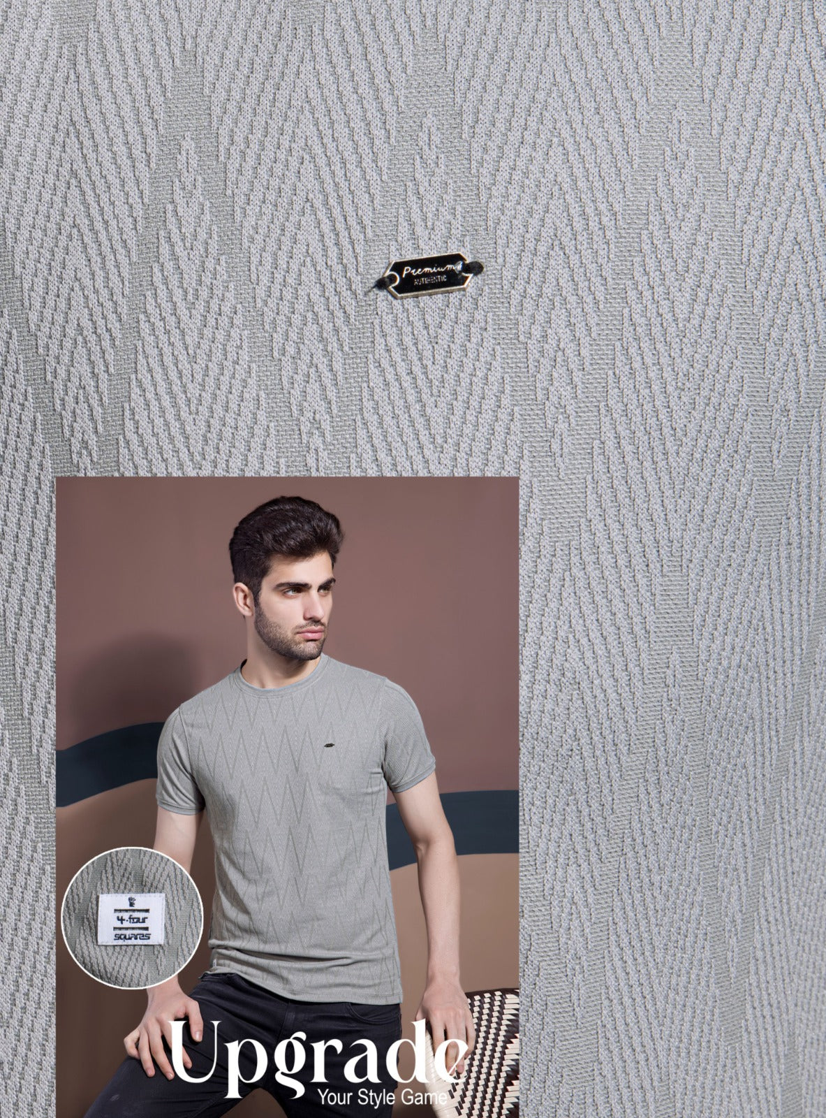 LT.GREY SAP MONO JACQUARD