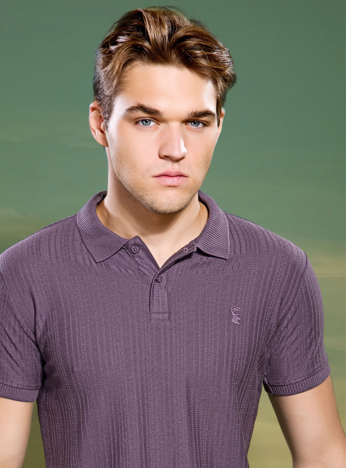 INTERLOCK DOT STRUCTURED KNIT POLO