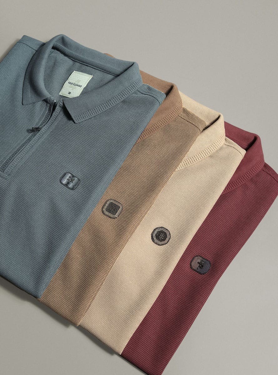 INTERLOCK STRUCTURED KNIT ZIPPER