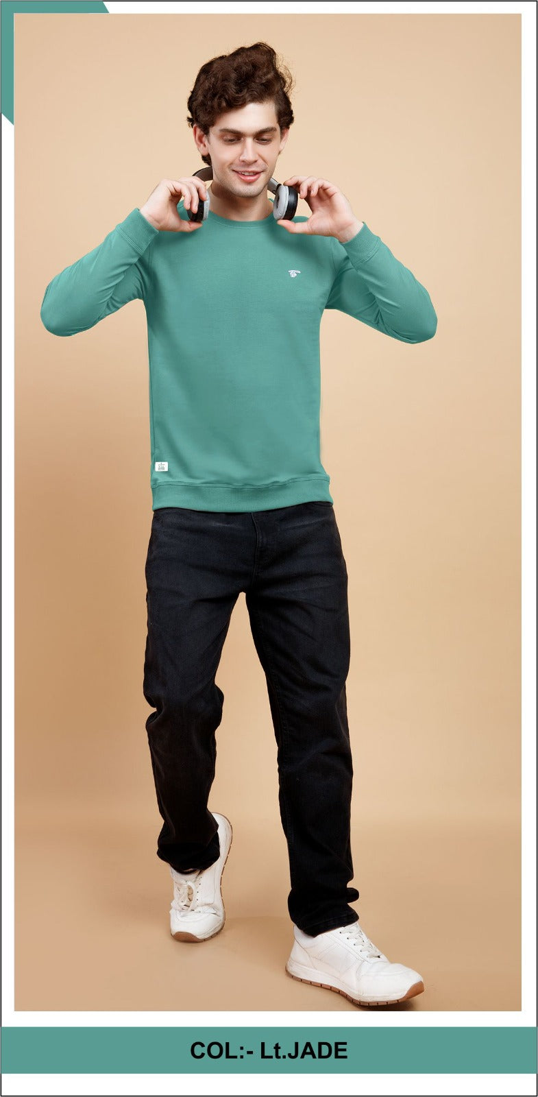 JADE LYCRA LOOPER SWEATSHIRT