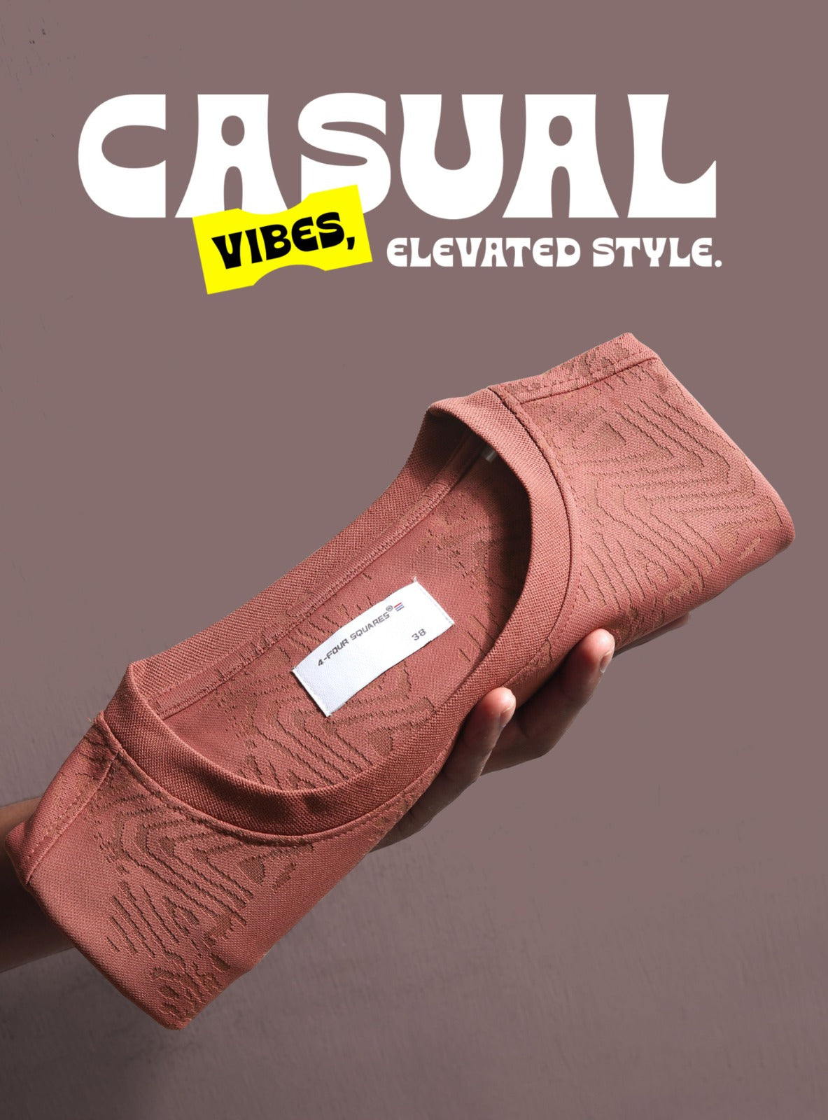 BRICK SAP MONO JACQUARD