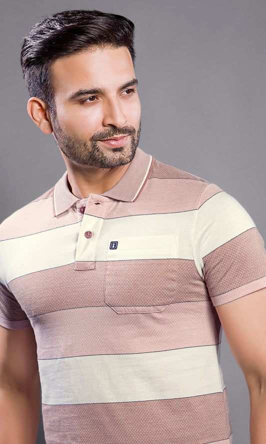 TANN BRICK KNIT AUTOSTRIPER WITH POCKET