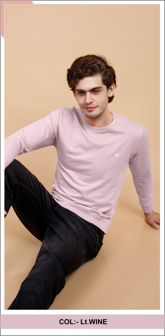LT.WINE LYCRA LOOPER SWEATSHIRT