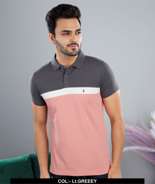 GREY MATTY CUT & SEW SERIES POLO S.NO 1