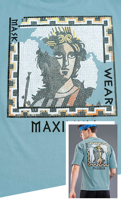 ICE BLUE IMPORTED GRAPHIC OVERSIZED TEES