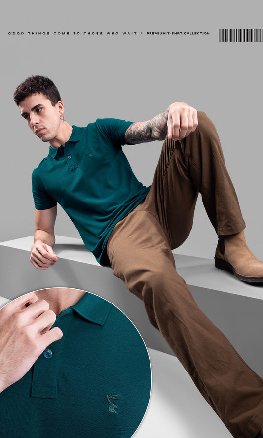TEAL MATTY ETERNAL SERIES POLO