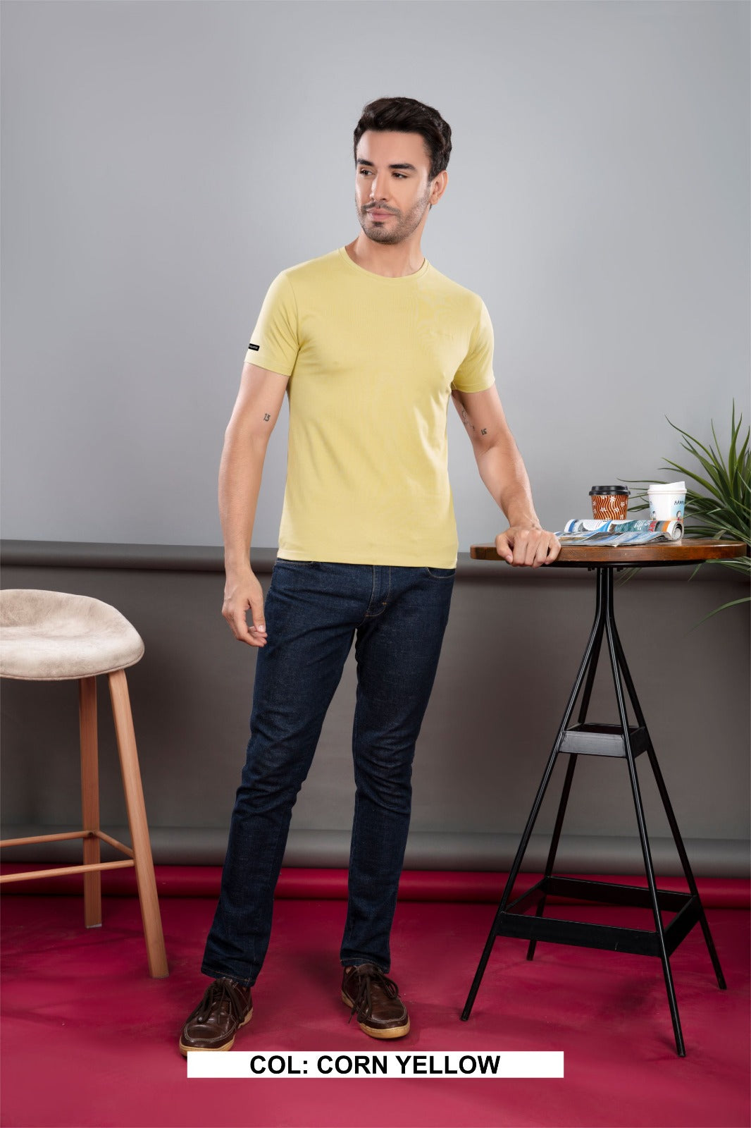 CORN YELLOW 100% COTTON BASIC SOLID