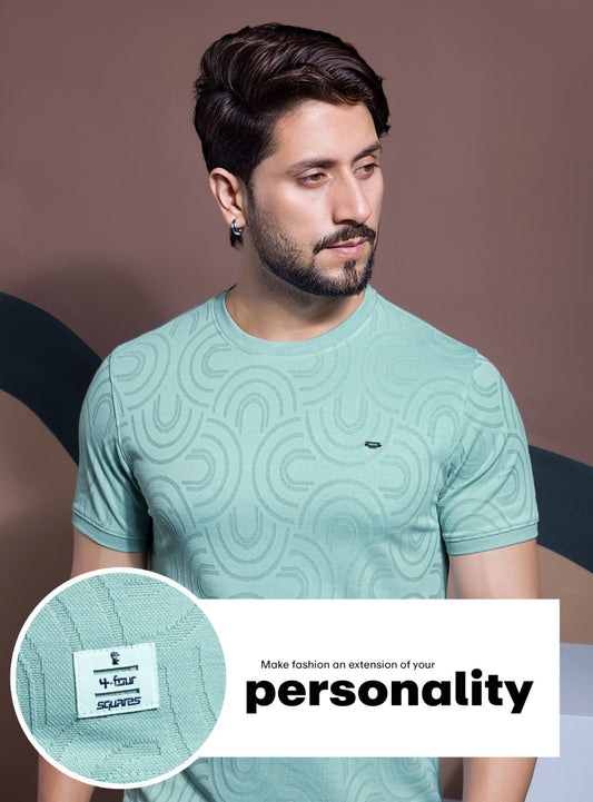 MINT GREEN SAP MONO JACQUARD