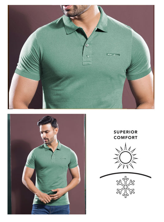 JADE LYCRA SIGNATURE POLO
