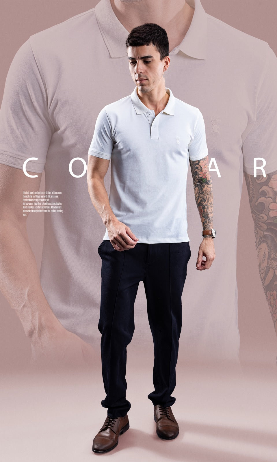 WHITE MATTY ETERNAL SERIES POLO