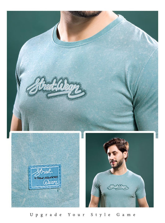 JADE TENCIL LYCRA ACID WASH GRAPHIC TEES