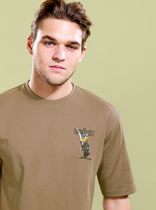 BROWN OVERSIZED TEES