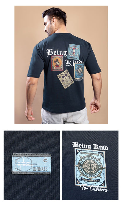 NAVY MISFITS OVERSIZED TEES