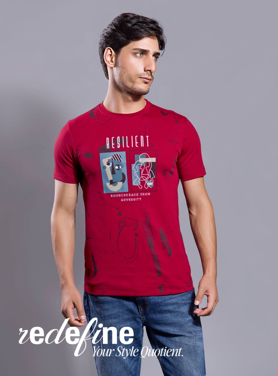APPLE RED GRAPHIC PRINT WITH EXTRA EDGE 2.0