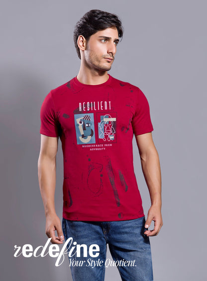 APPLE RED GRAPHIC PRINT WITH EXTRA EDGE 2.0