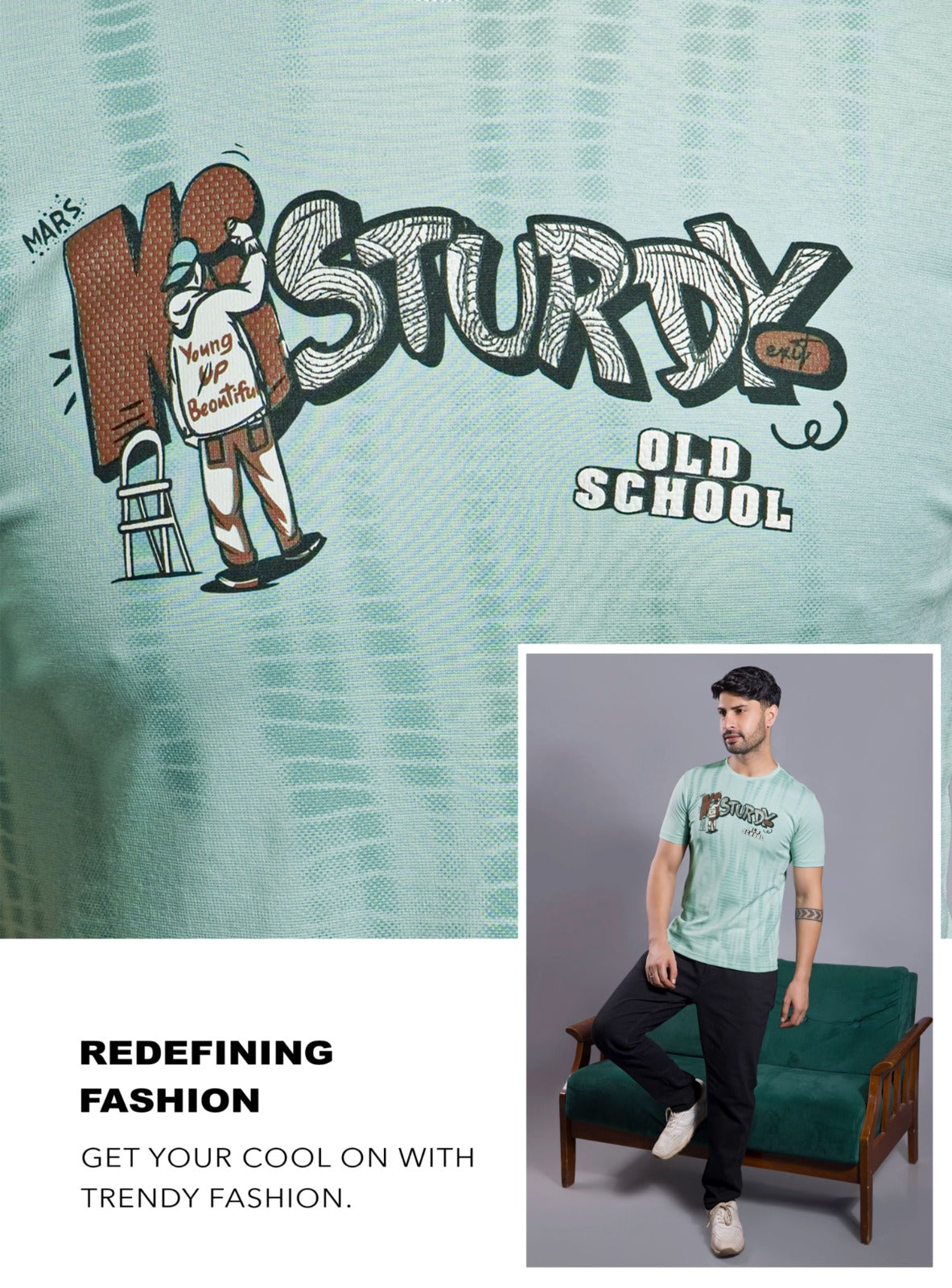 PISTA GREEN GRAPHIC PRINT WITH EXTRA EDGE 2.0