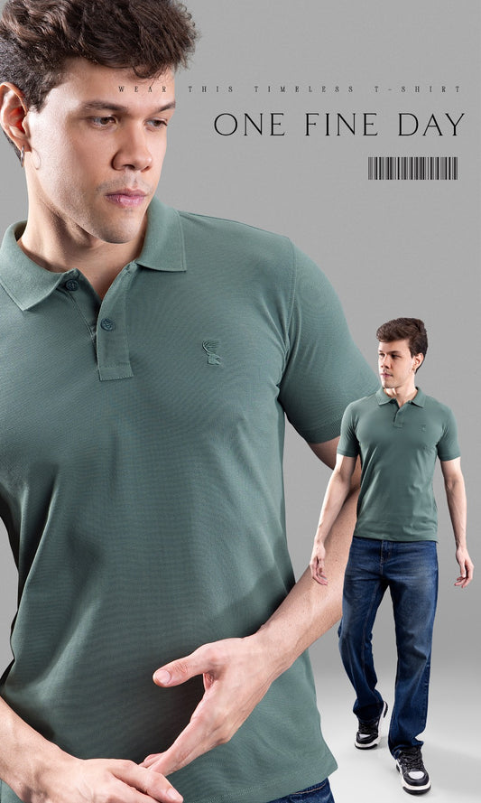 FOREST GREEN MATTY ETERNAL SERIES POLO