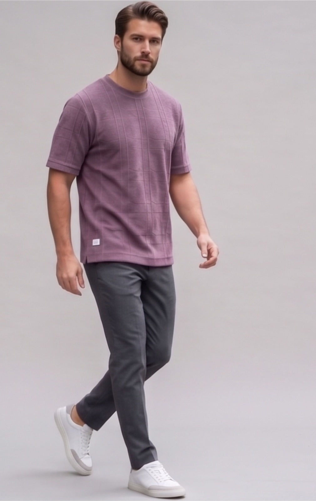 PURPLE CHENILLE OVERSIZED TEES