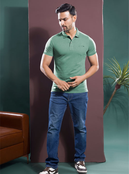 JADE LYCRA SIGNATURE POLO