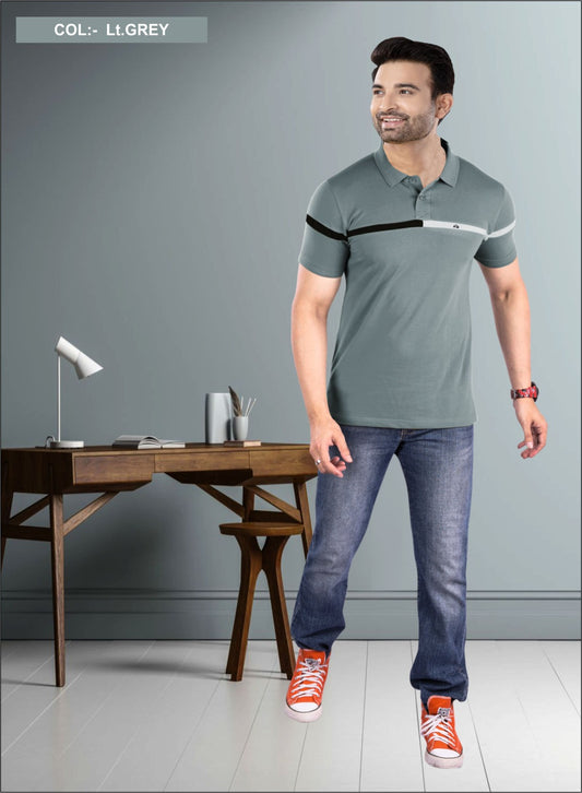 LT.GREY MATTY CUT AND SEW S.NO 30