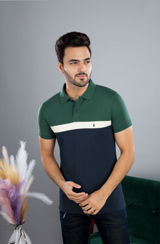 TEAL MATTY CUT & SEW SERIES POLO S.NO 1