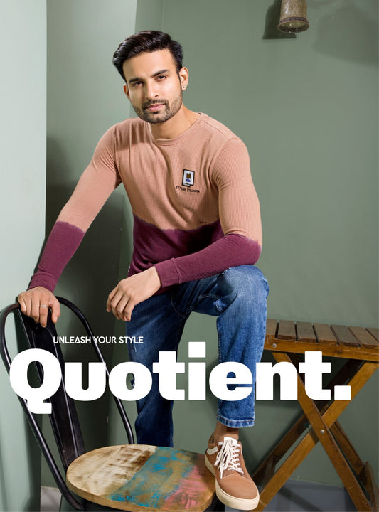 PEACH KNIT DIP DIE SWEATSHIRT