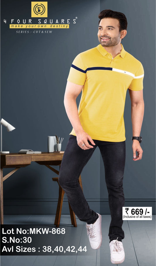 YELLOW MATTY CUT AND SEW S.NO 30