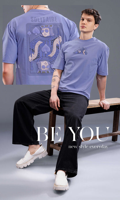 LAVENDER IMPORTED GRAPHIC OVERSIZED TEES