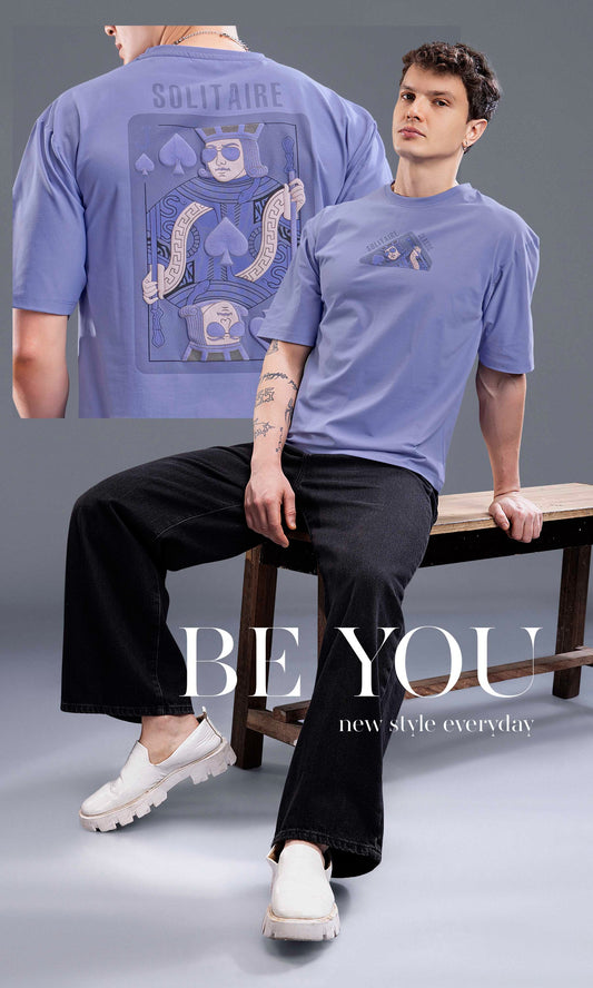 LAVENDER IMPORTED GRAPHIC OVERSIZED TEES