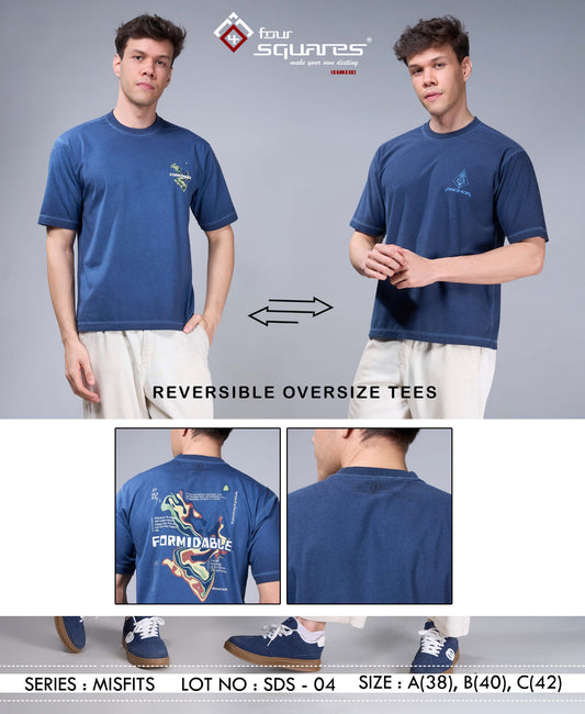 NAVY REVERSABLE OVERSIZED TEES