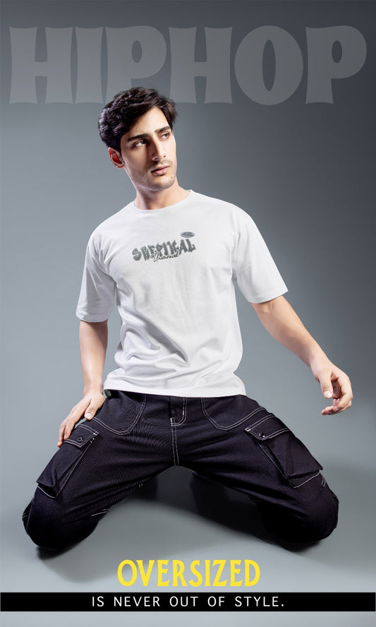 WHITE MISFITS OVERSIZED TEES