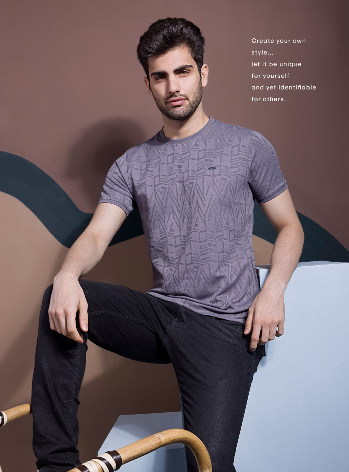 PURPLE SAP MONO JACQUARD