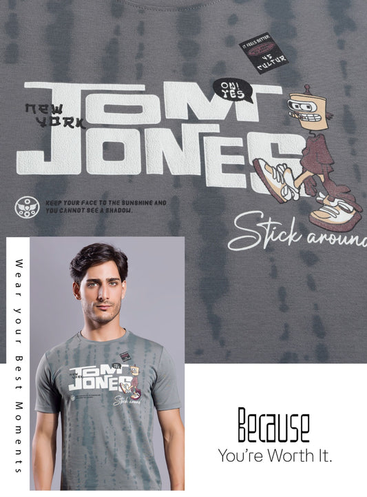 LT.GREY GRAPHIC PRINT WITH EXTRA EDGE 2.0