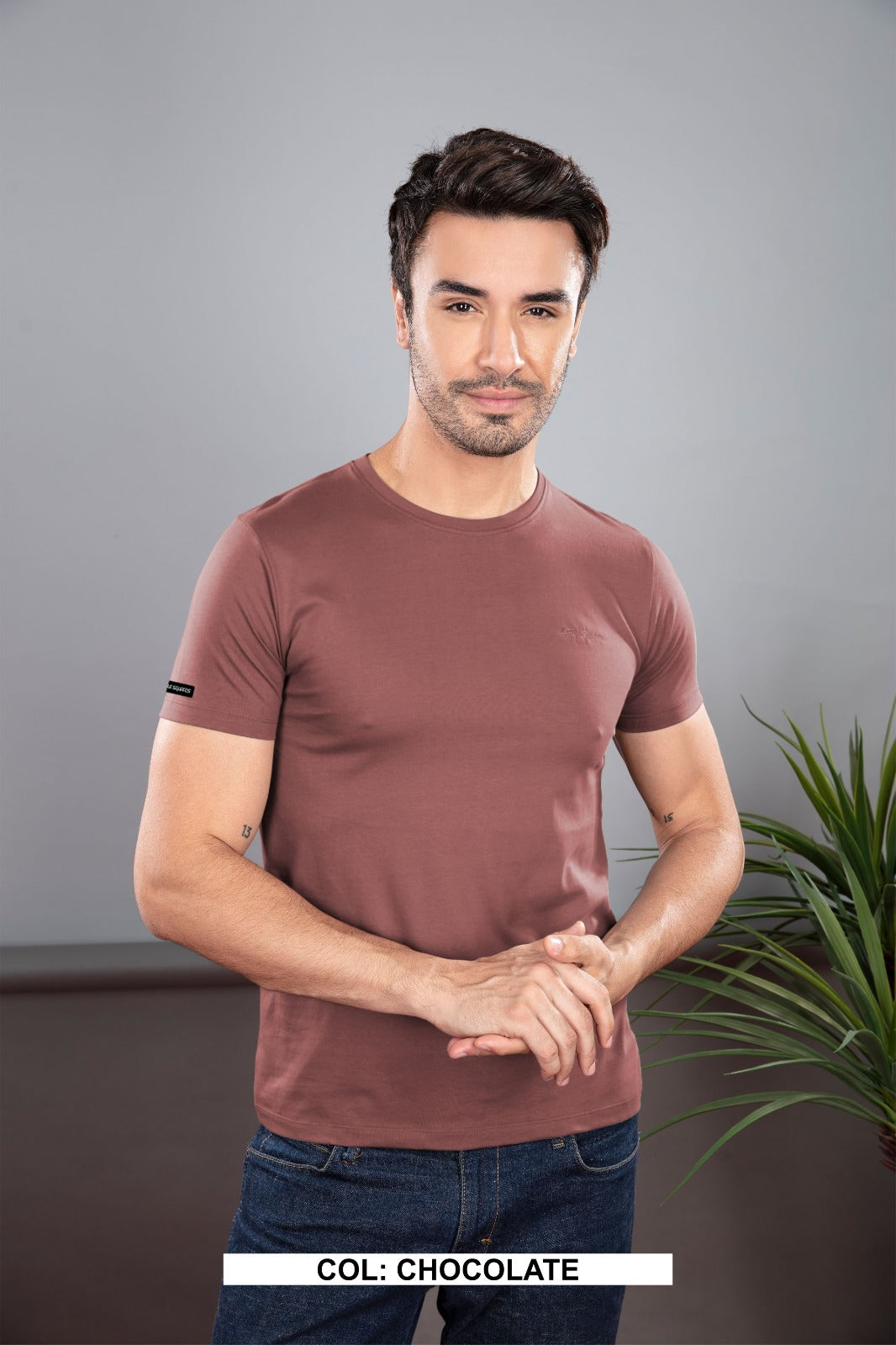 CHOCOLATE 100% COTTON BASIC SOLID