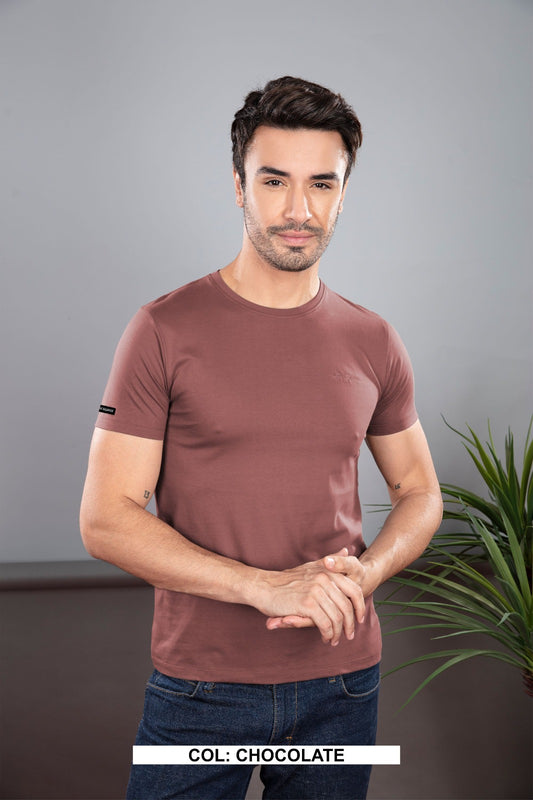 CHOCOLATE 100% COTTON BASIC SOLID