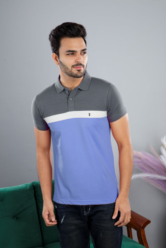 GREY MATTY CUT & SEW SERIES POLO S.NO 1