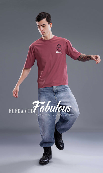 WINE IMPORTED GRAPHIC OVERSIZED TEES