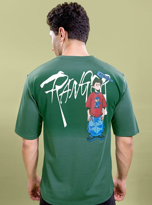 FOREST GREEN OVERSIZED TEES